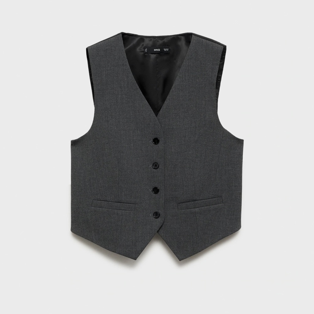 Mango Grey Vest
